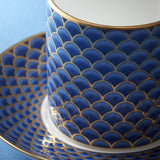 Fortnum's blue coffee cup and saucer, imported from the UK