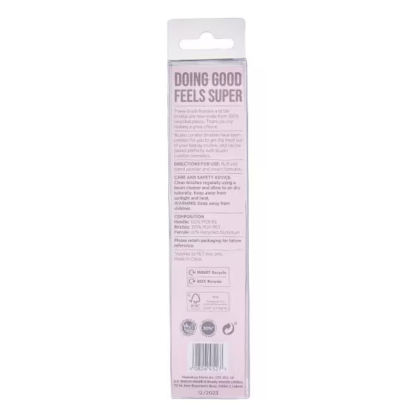 Studio London Angled Blush Brush for Makeup (British brand)