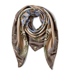 Aspinal of London silk scarf signature printed 90cm (British brand)