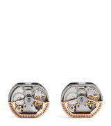 Harrods Tateossian Sterling Silver and Black Diamond Cufflinks- Buy online at McGrocer