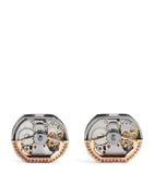 Tateossian sterling silver black diamond cufflinks, UK version