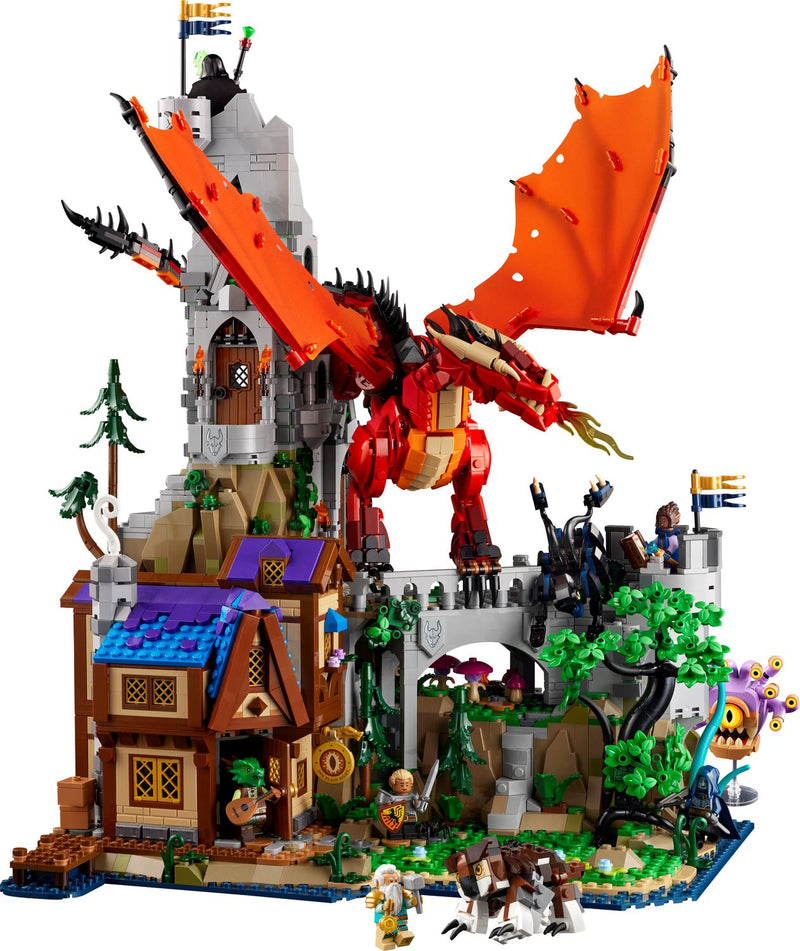 LEGO Dungeons & Dragons Red Dragon's Tale 3745-piece set, imported from the UK