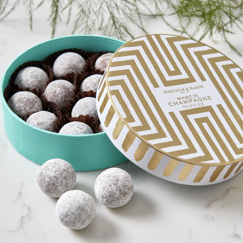 Fortnum and Mason wicker gift hamper with teatime treats - British product