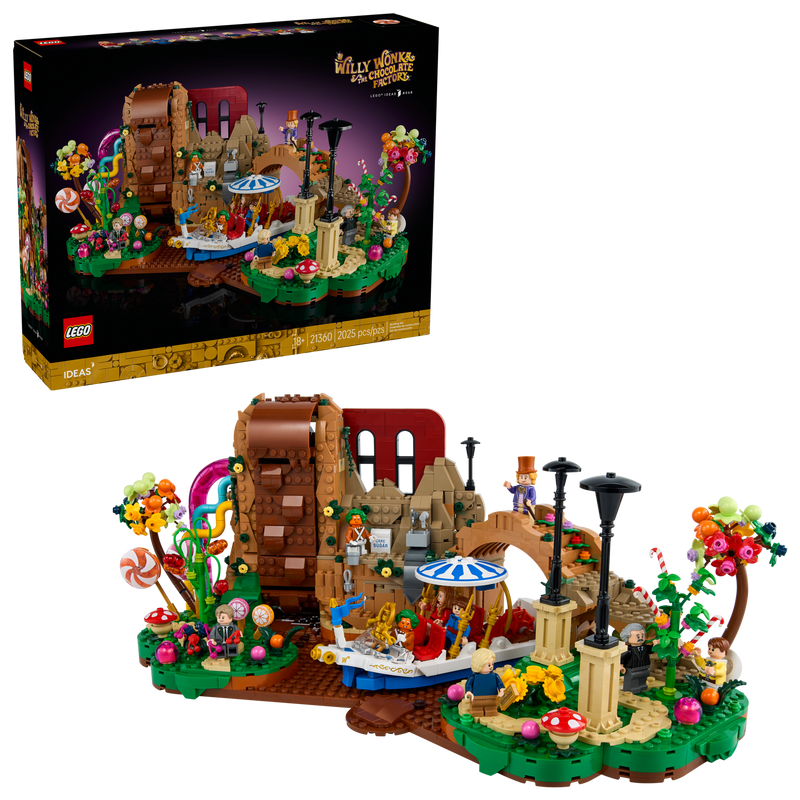 LEGO Willy Wonka Chocolate Factory Building Set 2025 Pieces (British brand)