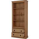 Argos Home solid pine 2 drawer bookcase 180cm high - British product