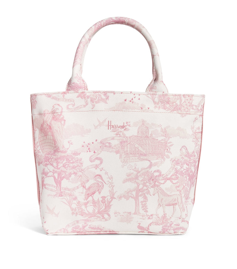 Harrods small toile print tote bag, UK version