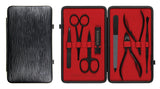Czech & Speake leather manicure set with steel tools, UK version