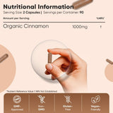WeightWorld organic cinnamon capsules 1000mg 180 capsules - British product