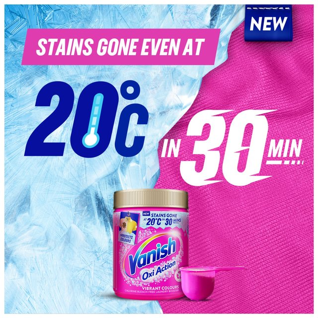 Vanish Oxi Action Fabric Stain Remover Powder Colours 470g GOODS M&S