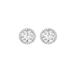 Kiki McDonough Grace topaz diamond stud earrings 18ct white gold (British brand)