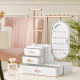 Livingandhome jewelry organizer with rotating mirror - British product