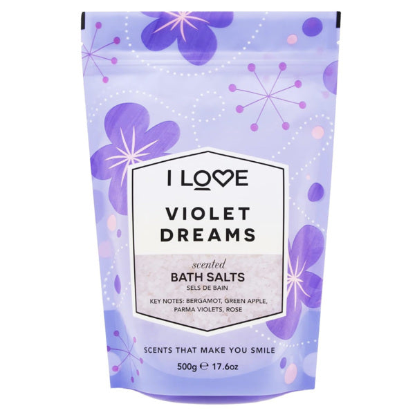 I Love Violet Dreams bath salts 500g, UK version
