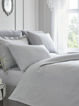 Next Appletree Grey Piped Edge 100% Cotton Duvet Cover and Pillowcase Set- Buy online at McGrocer