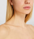 Eva Fehren diamond sapphire hoop earrings, imported from the UK
