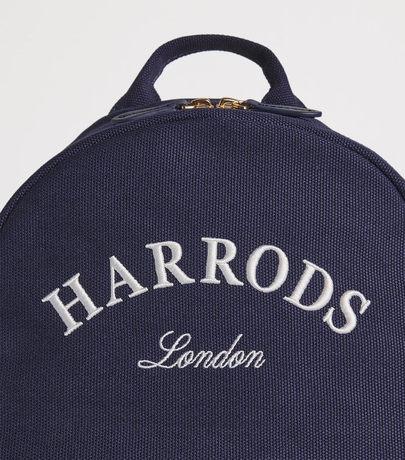 Harrods cotton embroidered emblem backpack - UK version