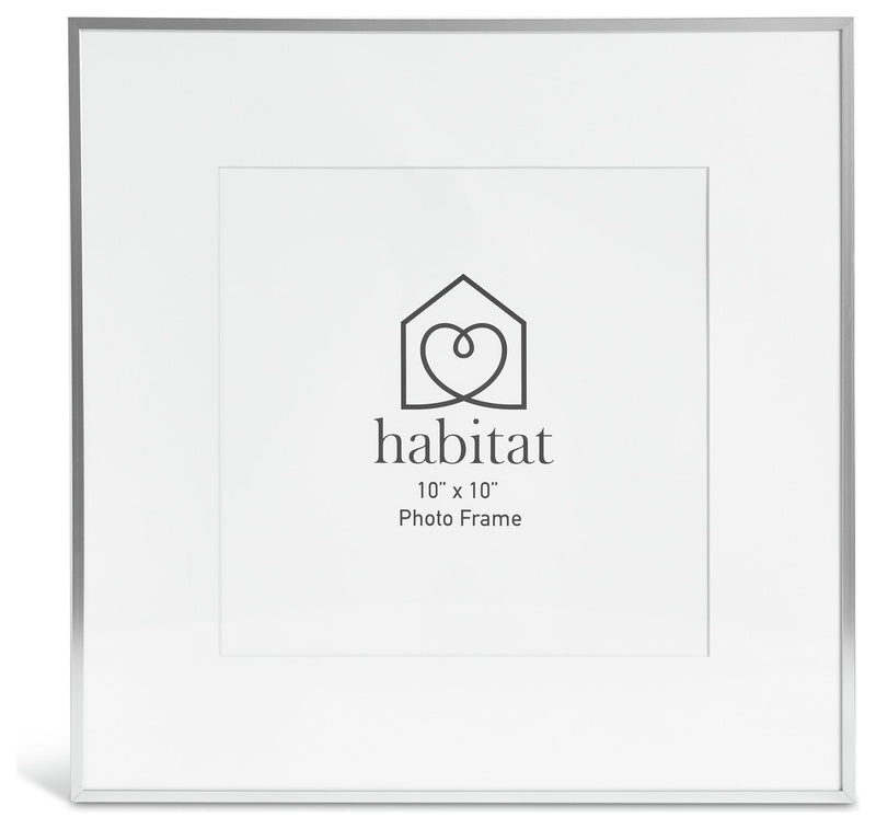 Habitat silver aluminium picture frame 40x40cm, UK version