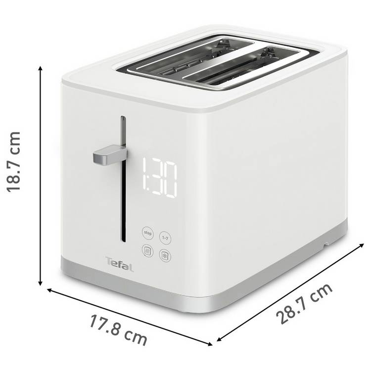 Tefal Sense 2 slice toaster white, UK version