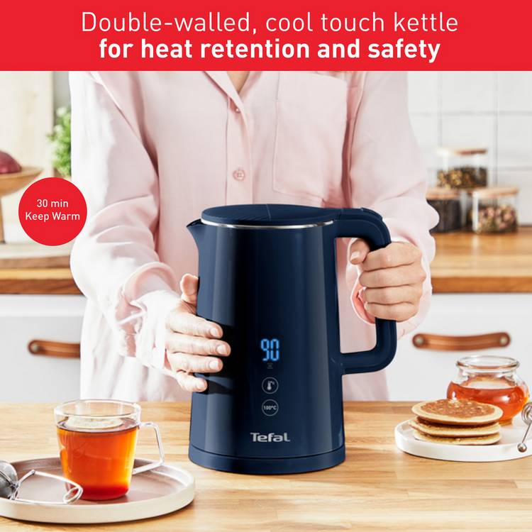 Tefal Sense Kettle navy blue 1.5l, UK version