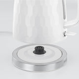 Russell Hobbs Honeycomb White plastic kettle 1.7L (British brand)