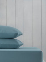 Blue Slate Cotton Rich Fitted Bed Sheet