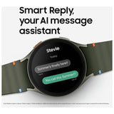 Samsung Galaxy Watch7 40mm green smart watch, imported from the UK