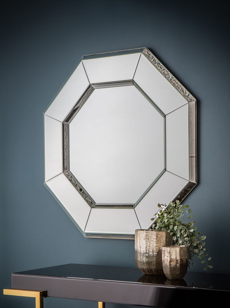 Gallery Home Vienna Octagon Bevelled Mirror, UK version