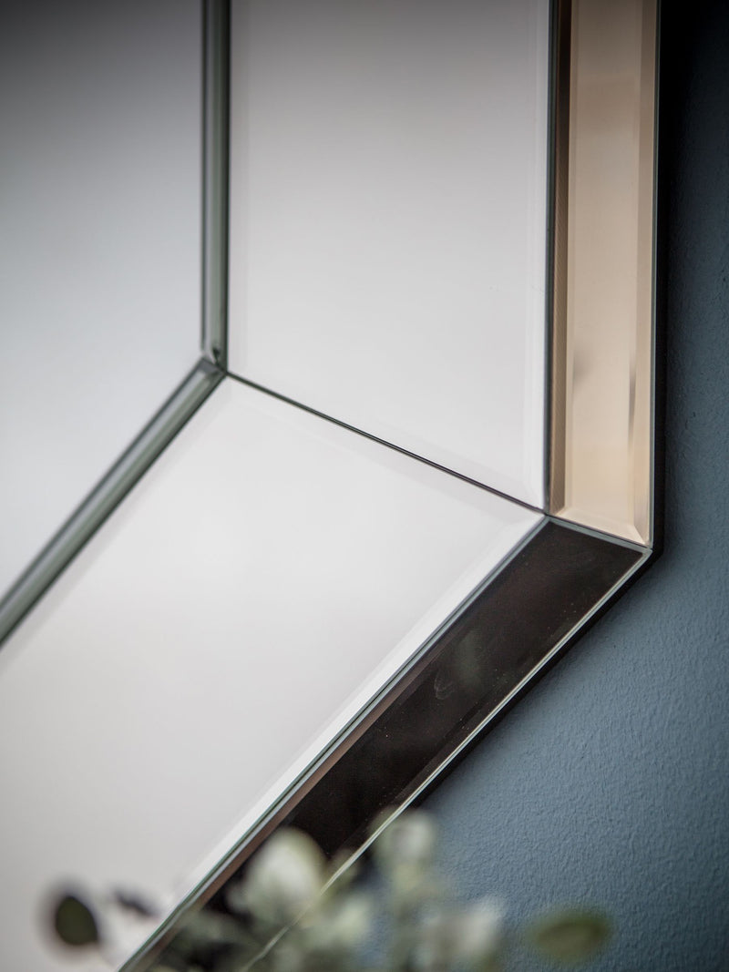 Gallery Home Vienna Octagon Bevelled Mirror, UK version