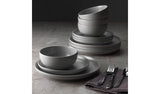 Argos Habitat 12 Piece Stoneware Dinner Set - Matt Grey- Buy online at McGrocer