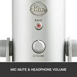 Blue Yeti USB streaming microphone Silver - British product