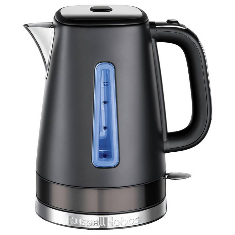 Russell Hobbs Luna Matte Black Kettle 1.7L, UK version