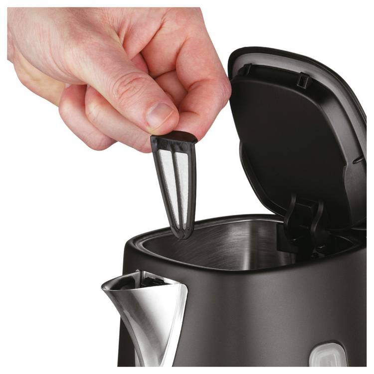 Russell Hobbs Luna Matte Black Kettle 1.7L, UK version