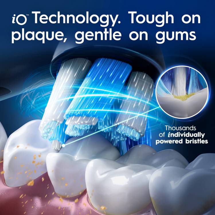 Oral-B iO 10 electric toothbrush black, imported from the UK