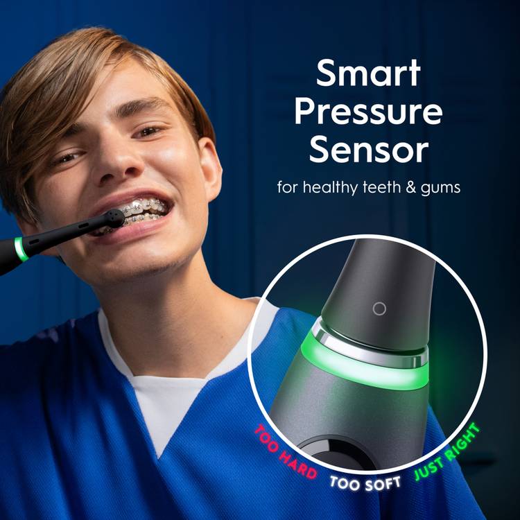Oral-B iO 9 black electric toothbrush, imported from the UK