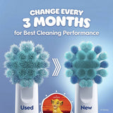 Oral-B kids toothbrush heads Lion King 4 pack, UK version