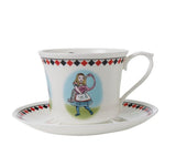 Halcyon Days Alice in Wonderland teacup and saucer (British brand)