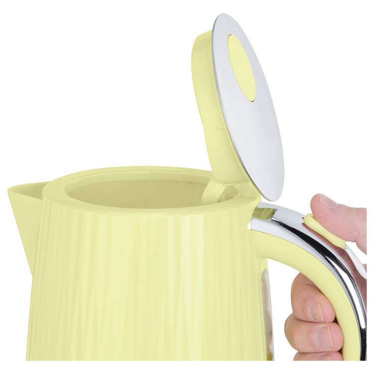 Russell Hobbs Eden kettle and toaster set lemon yellow, imported from the UK