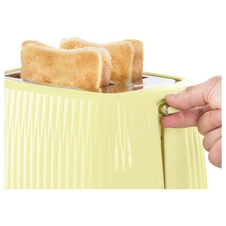 Russell Hobbs Eden kettle and toaster set lemon yellow, imported from the UK