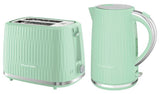 Russell Hobbs Eden kettle and toaster set pistachio green, UK version
