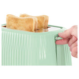 Russell Hobbs Eden kettle and toaster set pistachio green, UK version