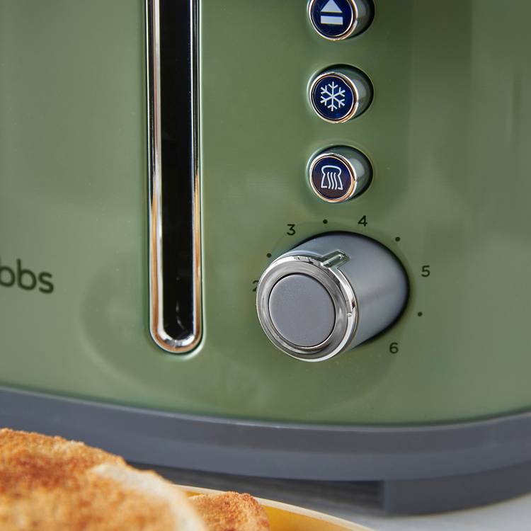 Russell Hobbs Stylevia 4 slice toaster in sage - British product