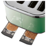 Russell Hobbs Stylevia 4 slice toaster in sage - British product