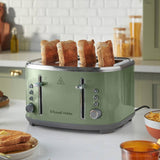 Russell Hobbs Stylevia 4 slice toaster in sage - British product