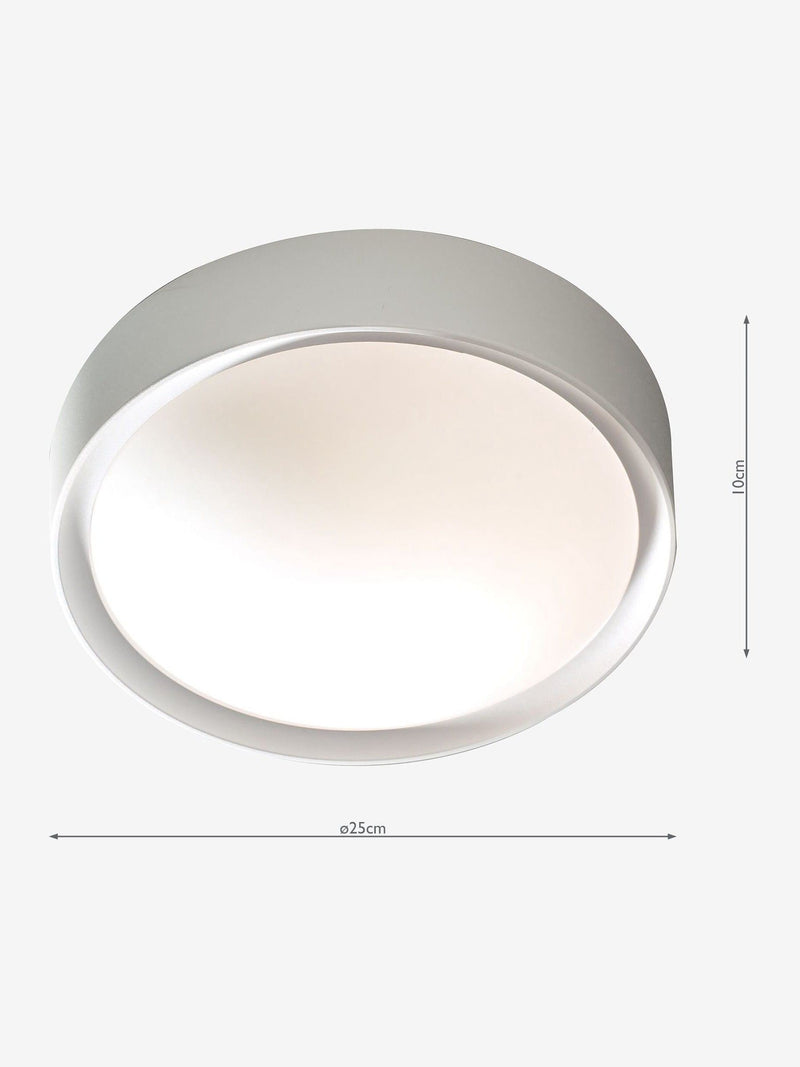 Dar Lighting weiße Beta Badezimmer Deckenleuchte - Britisches Produkt