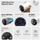 Tapo C425 2K smart battery Wi-Fi outdoor security camera (British brand)