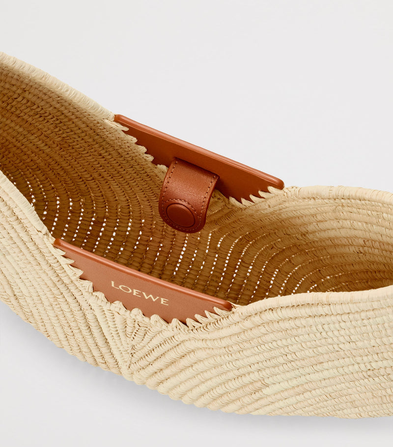 LOEWE medium raffia swing shoulder bag, UK version