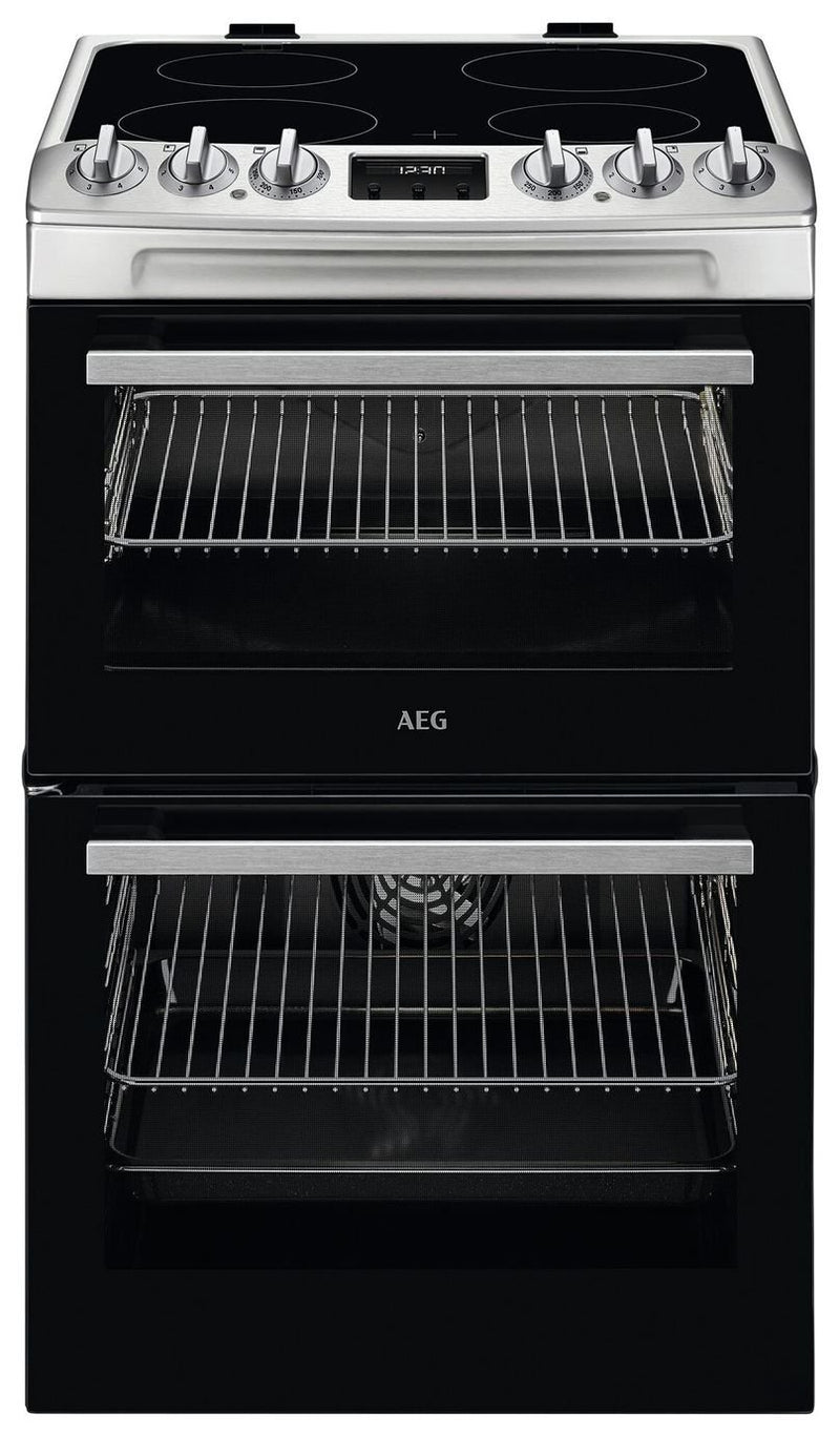 AEG double electric cooker stainless steel 55cm - British product