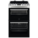 AEG double electric cooker stainless steel 55cm - British product