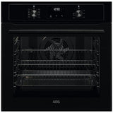 AEG Built-In Single Electric Oven in Black with 72 litre capacity - British product