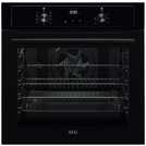 AEG Built-In Single Electric Oven in Black with 72 litre capacity - British product