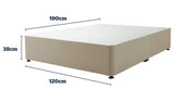 Silentnight Sandstone Small Double Divan Bed Base (British brand)